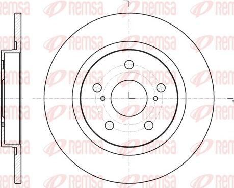 Remsa 61325.00 - Спирачен диск vvparts.bg