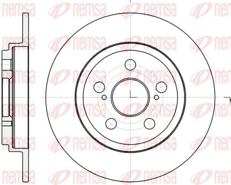 Remsa 61328.00 - Спирачен диск vvparts.bg