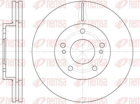 Remsa 61242.10 - Спирачен диск vvparts.bg