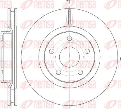 Remsa 61259.10 - Спирачен диск vvparts.bg