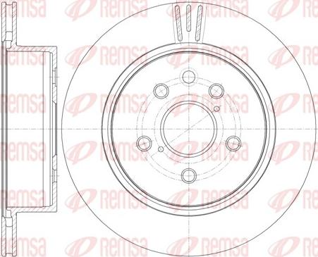 Remsa 61255.10 - Спирачен диск vvparts.bg