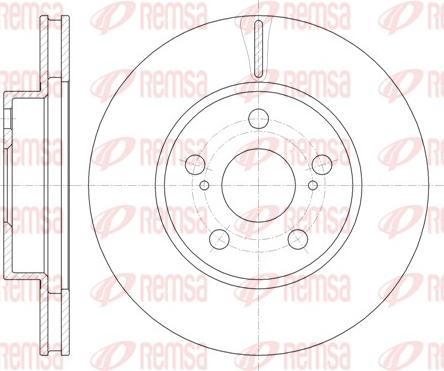 Remsa 61250.10 - Спирачен диск vvparts.bg