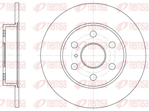 Remsa 61258.00 - Спирачен диск vvparts.bg