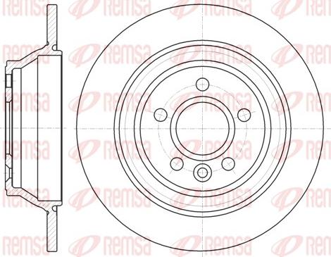 Remsa 61265.00 - Спирачен диск vvparts.bg