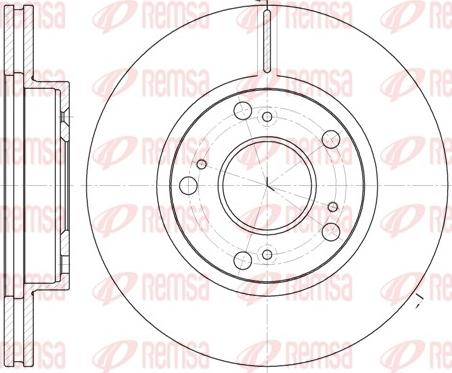 Remsa 61263.10 - Спирачен диск vvparts.bg