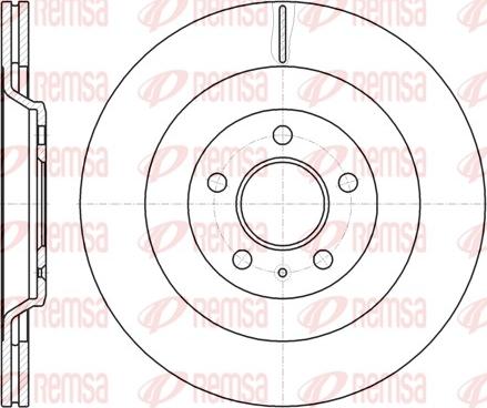 Remsa 61267.10 - Спирачен диск vvparts.bg