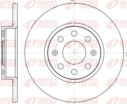 Remsa 61209.00 - Спирачен диск vvparts.bg