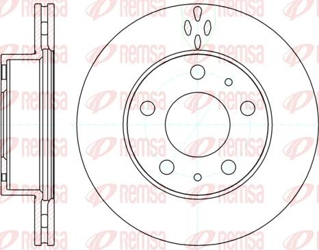 Remsa 61204.10 - Спирачен диск vvparts.bg