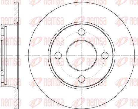 Remsa 6120.00 - Спирачен диск vvparts.bg