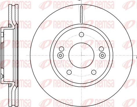 Remsa 61208.10 - Спирачен диск vvparts.bg