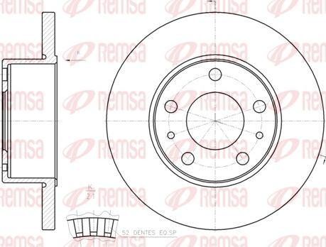 Remsa 61202.00 - Спирачен диск vvparts.bg