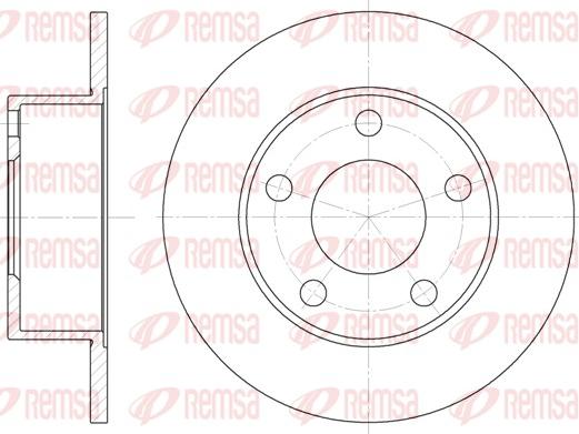 Remsa 6121.00 - Спирачен диск vvparts.bg