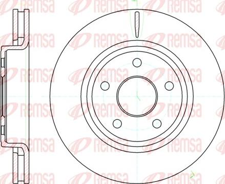 Remsa 61210.10 - Спирачен диск vvparts.bg