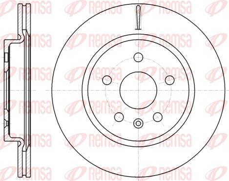 Remsa 61284.10 - Спирачен диск vvparts.bg