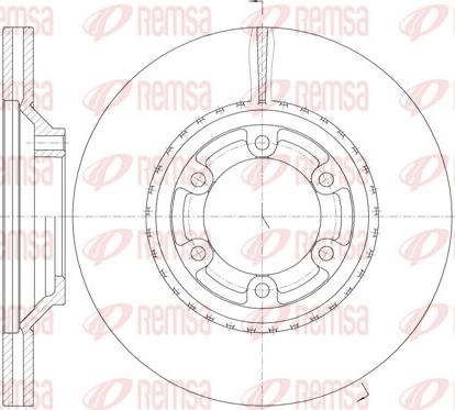 Remsa 61288.10 - Спирачен диск vvparts.bg