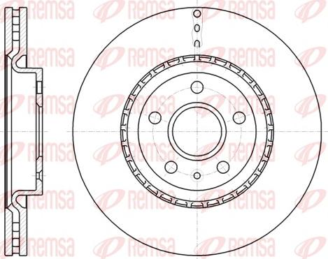 Remsa 61283.10 - Спирачен диск vvparts.bg