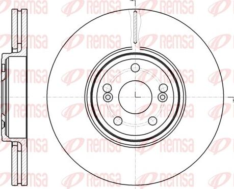 Remsa 61234.10 - Спирачен диск vvparts.bg