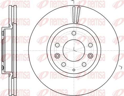 Remsa 61235.10 - Спирачен диск vvparts.bg