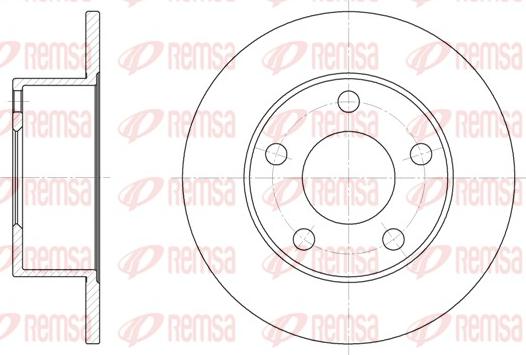 Remsa 6123.00 - Спирачен диск vvparts.bg