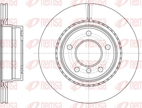 Remsa 61231.10 - Спирачен диск vvparts.bg