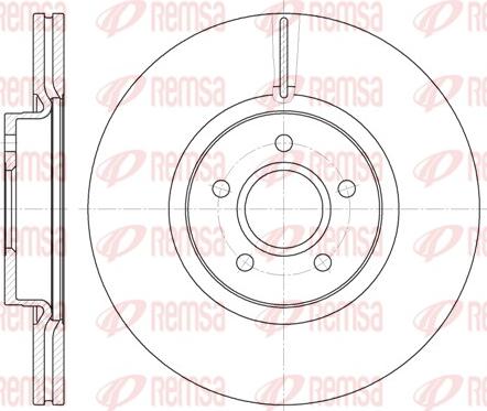 Remsa 61223.10 - Спирачен диск vvparts.bg