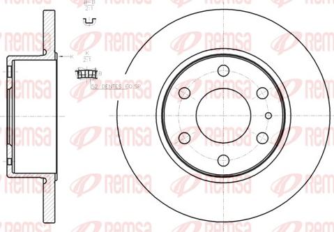 Remsa 61274.00 - Спирачен диск vvparts.bg