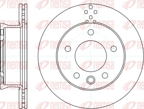 Remsa 61275.10 - Спирачен диск vvparts.bg