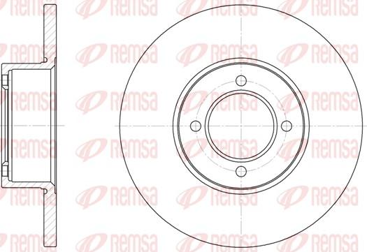 Remsa 6127.00 - Спирачен диск vvparts.bg