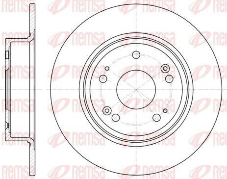 Remsa 61278.00 - Спирачен диск vvparts.bg