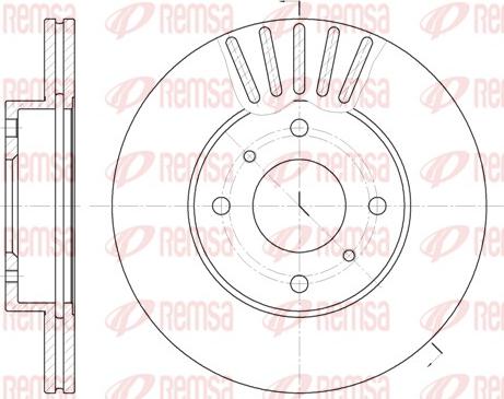 Remsa 6179.10 - Спирачен диск vvparts.bg