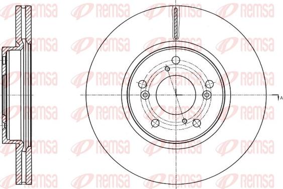 Remsa 61754.10 - Спирачен диск vvparts.bg