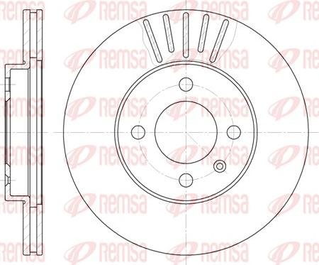 Remsa 6175.10 - Спирачен диск vvparts.bg