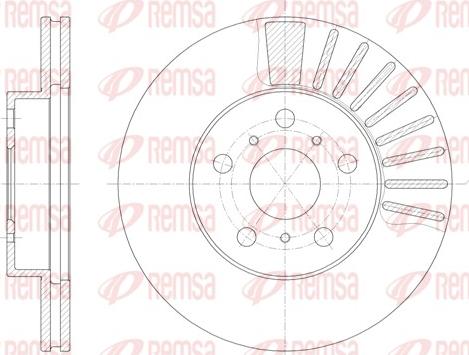 Remsa 6170.10 - Спирачен диск vvparts.bg