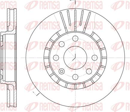 Remsa 6178.10 - Спирачен диск vvparts.bg