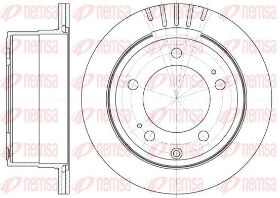 Remsa 61735.10 - Спирачен диск vvparts.bg