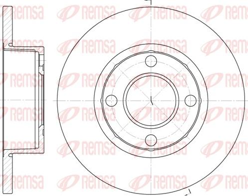 Remsa 6173.00 - Спирачен диск vvparts.bg