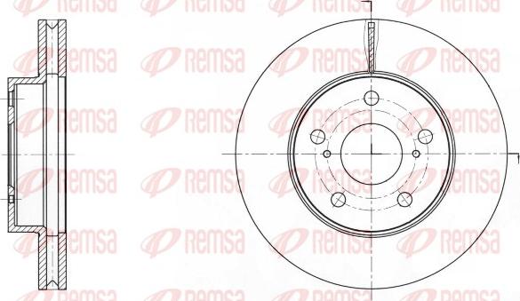 Remsa 61733.10 - Спирачен диск vvparts.bg