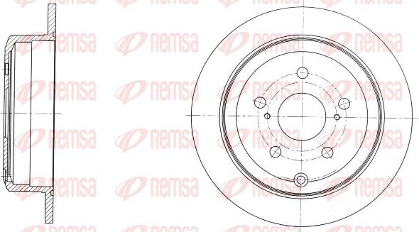 Remsa 61732.00 - Спирачен диск vvparts.bg