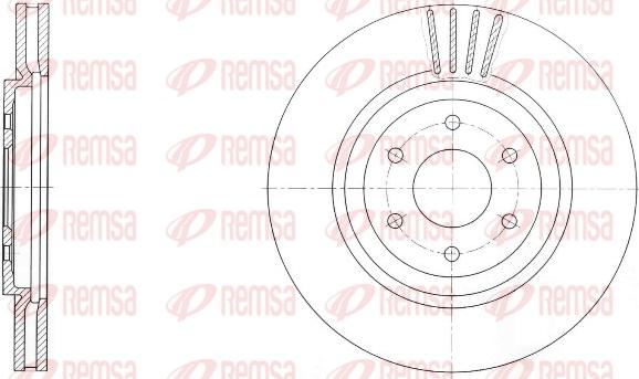 Remsa 61729.10 - Спирачен диск vvparts.bg