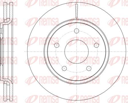 Remsa 61724.10 - Спирачен диск vvparts.bg