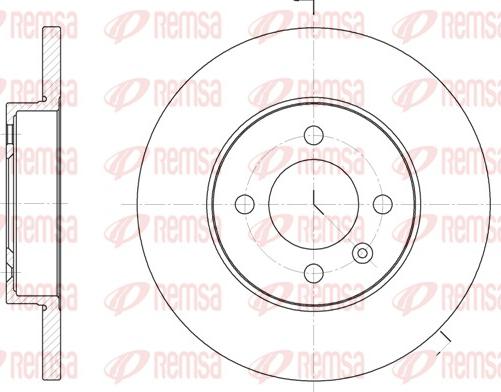 Remsa 6172.00 - Спирачен диск vvparts.bg