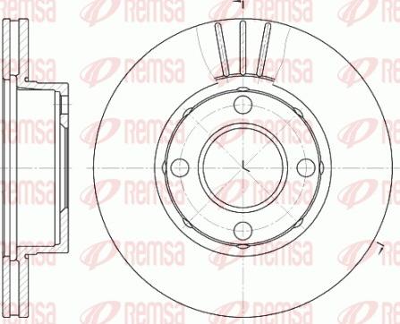 Remsa 6177.10 - Спирачен диск vvparts.bg