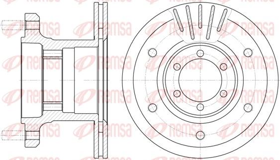 Remsa 6894.10 - Спирачен диск vvparts.bg