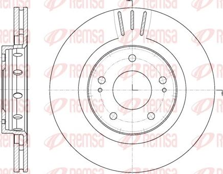 Remsa 6896.10 - Спирачен диск vvparts.bg