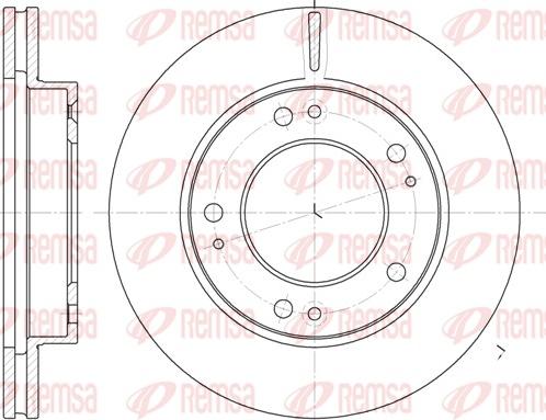 Remsa 6893.10 - Спирачен диск vvparts.bg