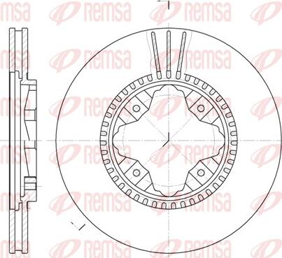 Remsa 6845.10 - Спирачен диск vvparts.bg