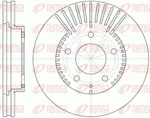 Remsa 6840.10 - Спирачен диск vvparts.bg