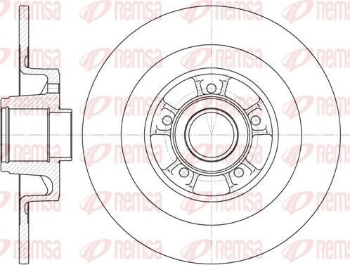 Remsa 6848.00 - Спирачен диск vvparts.bg