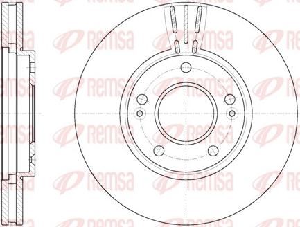 Remsa 6850.10 - Спирачен диск vvparts.bg