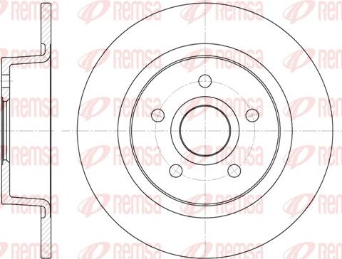 Remsa 6863.00 - Спирачен диск vvparts.bg